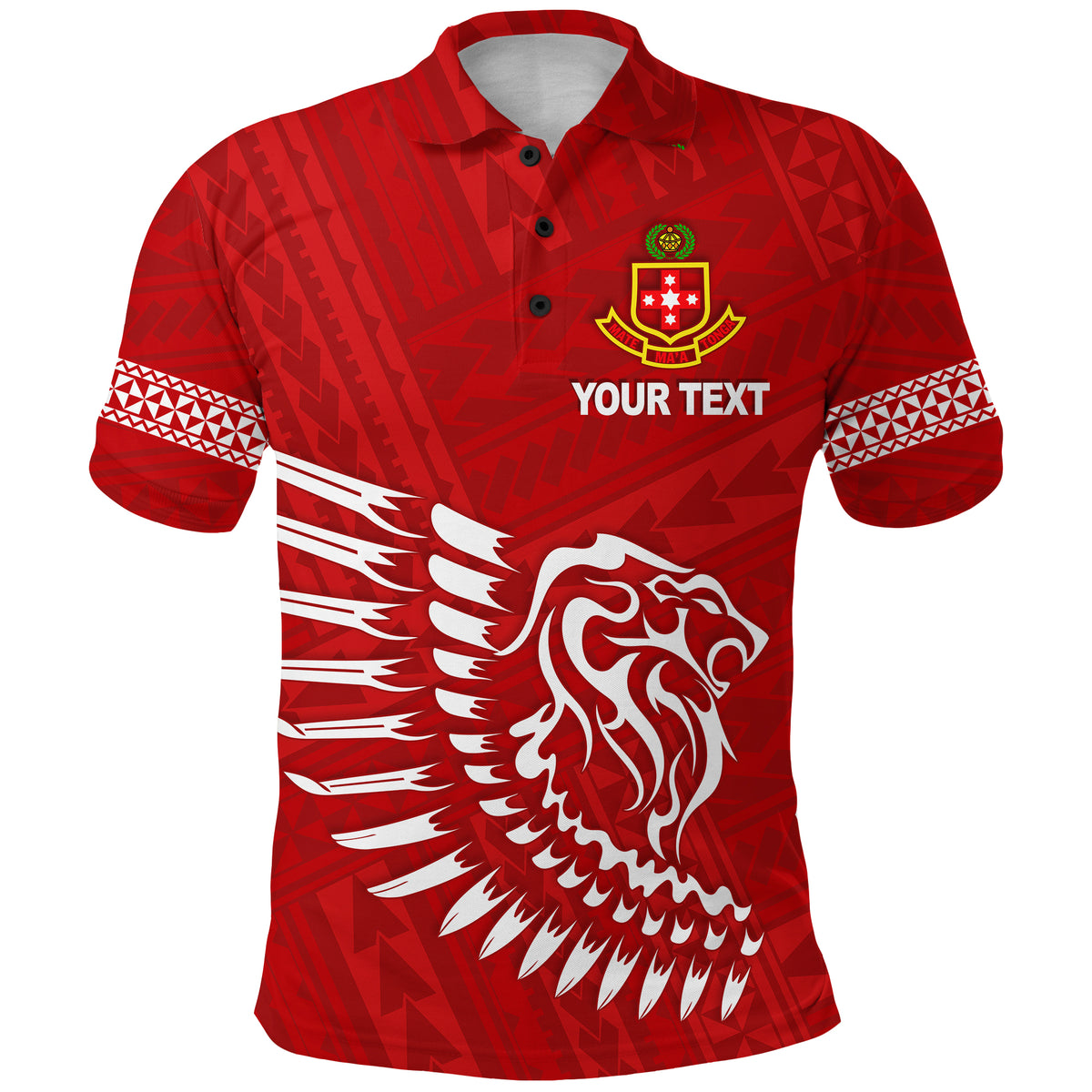 Custom Lion Kolisi Tonga Polo Shirt Atele Year Class and Your Text LT13 - Polynesian Pride