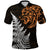 Leo Zodiac Style Maori Polo Shirt Orange Lion LT13 Unisex Black - Polynesian Pride