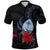 Custom Guam Polo Shirt Polynesian Flowers Version Black LT13 - Polynesian Pride