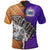 Samoa Polo Shirt Warrior Style Polynesian Patterns Unisex Organe - Purple - Polynesian Pride