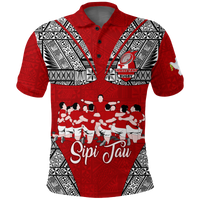 Custom Tonga Rugby Ikale Tahi Sipi Tau Polo Shirt LT2 - Polynesian Pride