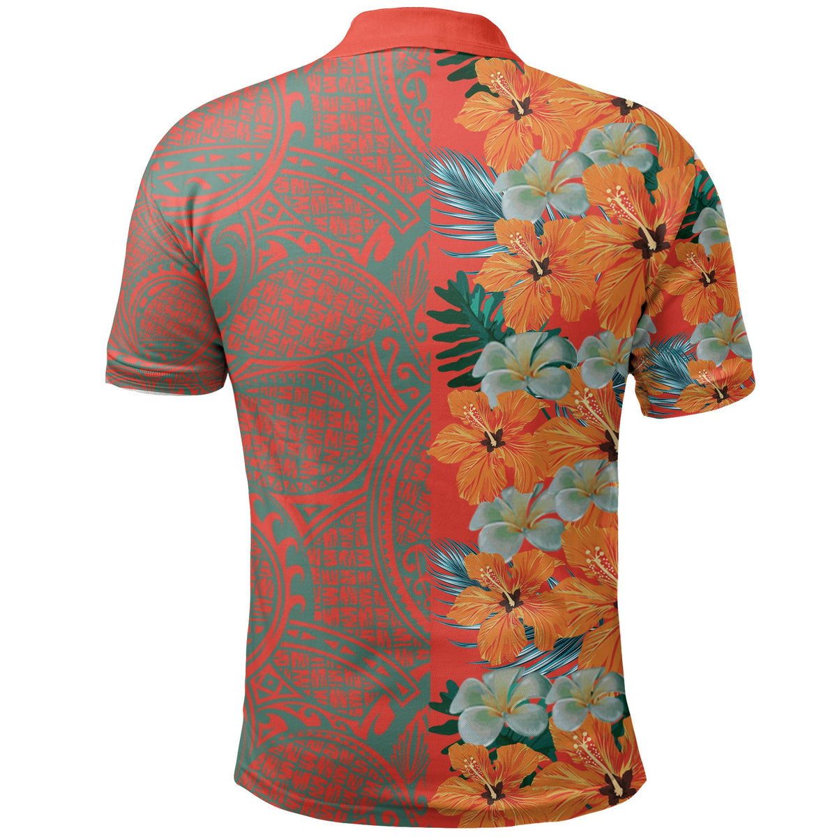 Tropical Polynesian Hawaiian Polo Shirt Haka Style - Polynesian Pride