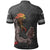 Hawaiian Islands Warrior Kakau Gray Polynesian Polo Shirt - Polynesian Pride