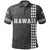 Hawaiian Islands Warrior Kakau Gray Polynesian Polo Shirt - Polynesian Pride