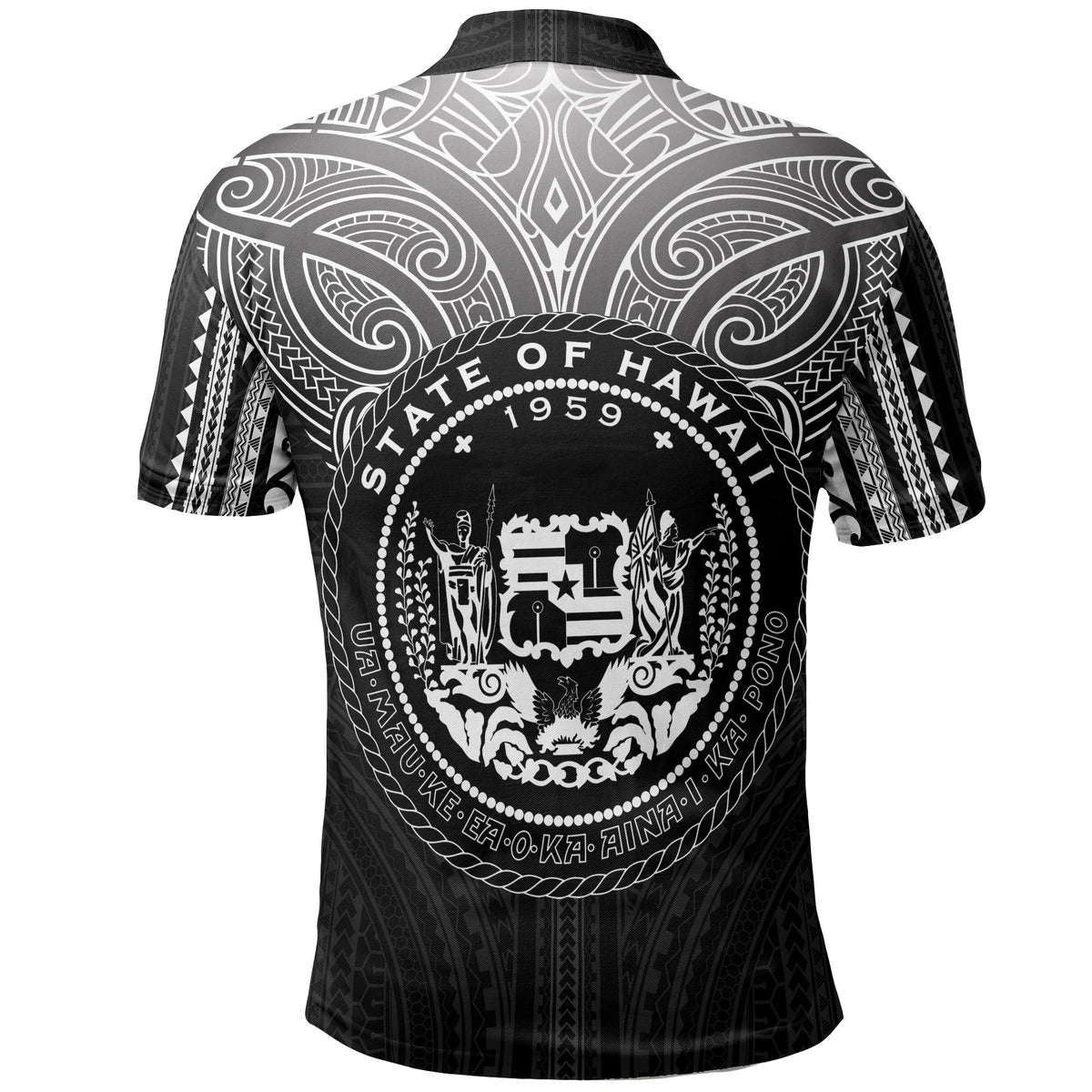 Hawaii Polo Shirt Triangle Polynesian Pattern - Polynesian Pride