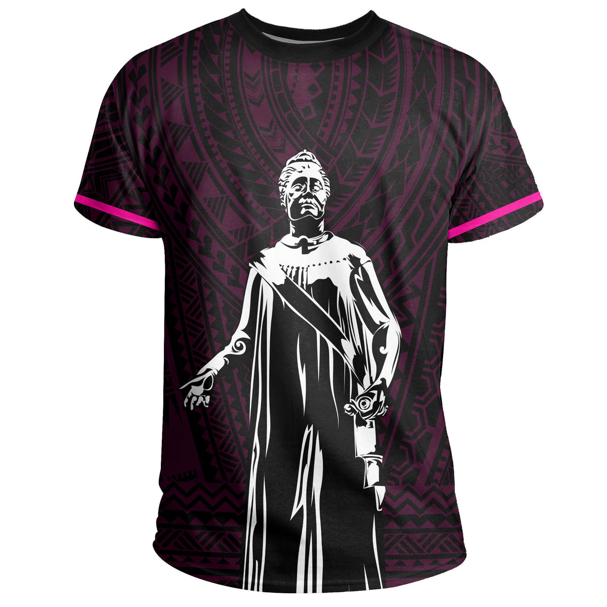 Hawaii Polynesian Queen Liliuokalani Pink T Shirt - Polynesian Pride