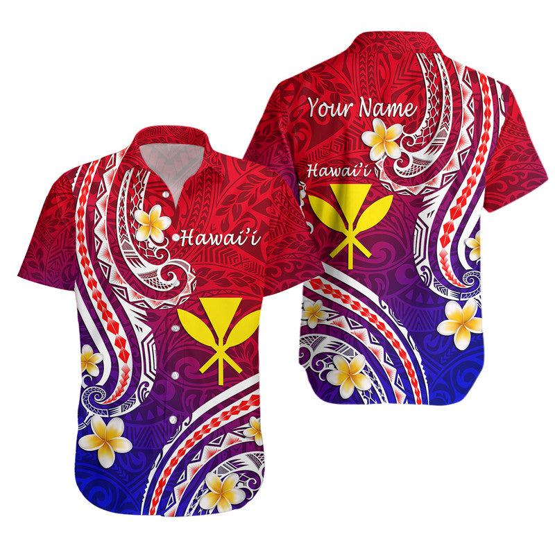 (Custom Personalised) Hawaii Hawaiian Shirt Polynesian Line Style LT9 Unisex Gradient - Polynesian Pride