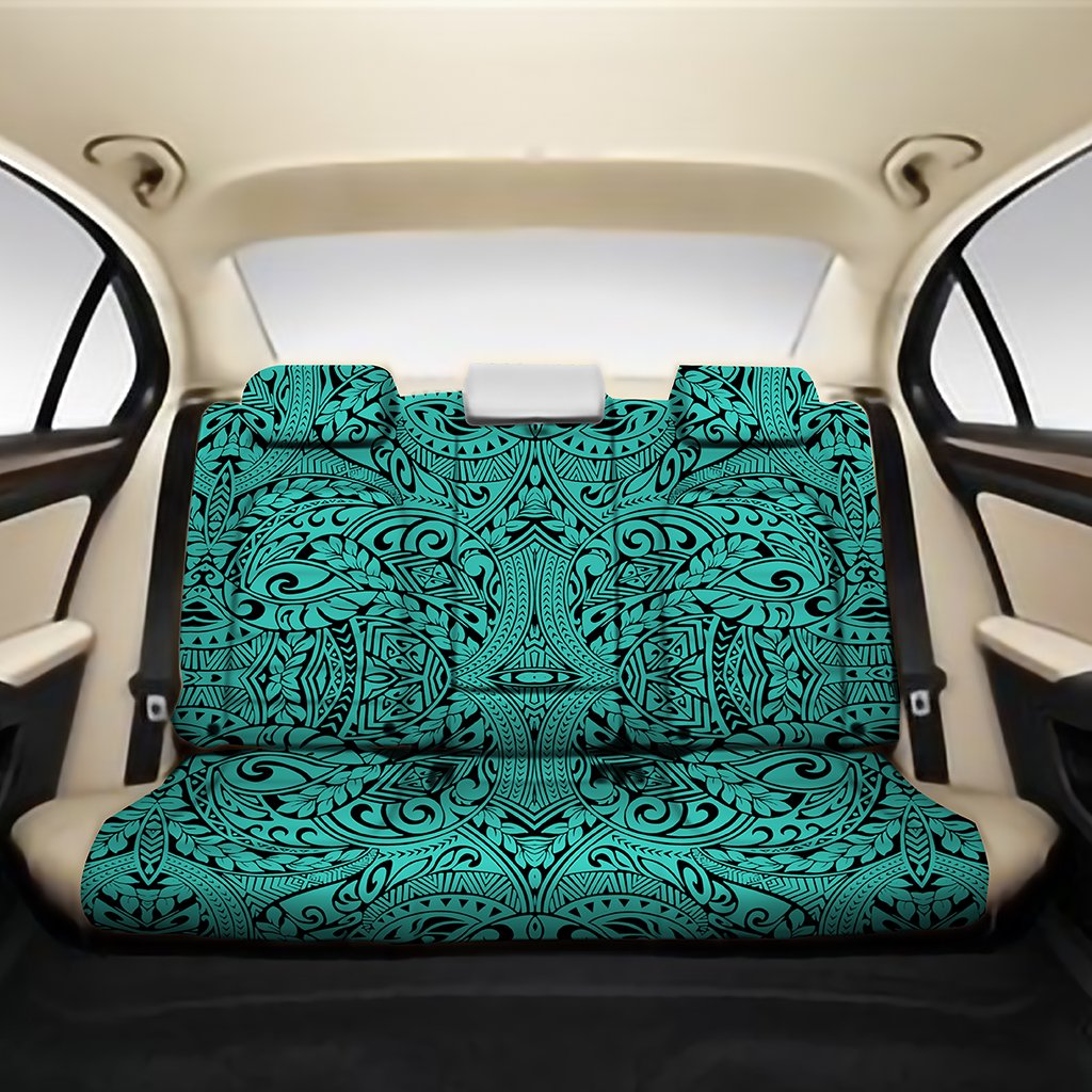 Polynesian Culture Turquoise Back Seat Cover One Size Turquoise Back Car Seat Covers - Polynesian Pride