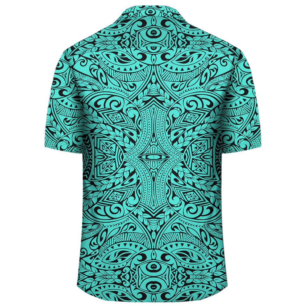 Polynesian Culture Turquoise Hawaiian Shirt - Polynesian Pride