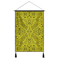 Polynesian Culture Yellow Hanging Poster - AH Hanging Poster 43 x 65 cm Cotton And Linen - Polynesian Pride