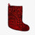 Polynesian Hawaiian Style Tribal Tattoo Red Christmas Stocking - Polynesian Pride