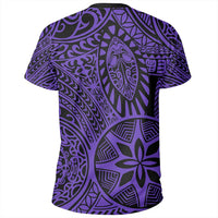 Polynesian Hawaiian Style Tribal Tattoo Violet T Shirt - Polynesian Pride