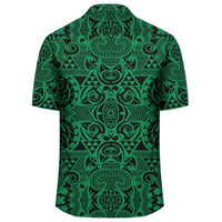 Polynesian Kakau Turtle Green Hawaiian Shirt - Polynesian Pride