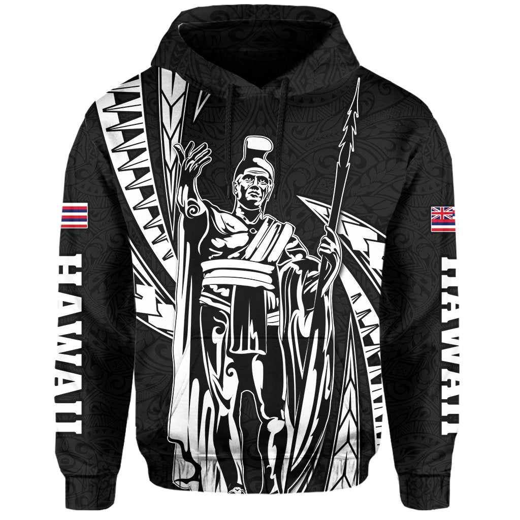 Polynesian King Culture Gray Hoodie Mega Style - Polynesian Pride