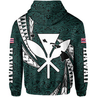 Polynesian King Culture Turquoise Hoodie Mega Style - Polynesian Pride