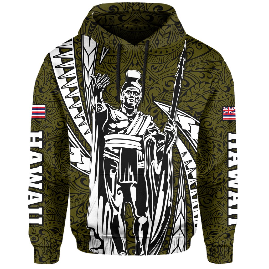 Polynesian King Culture Yellow Hoodie Mega Style - Polynesian Pride