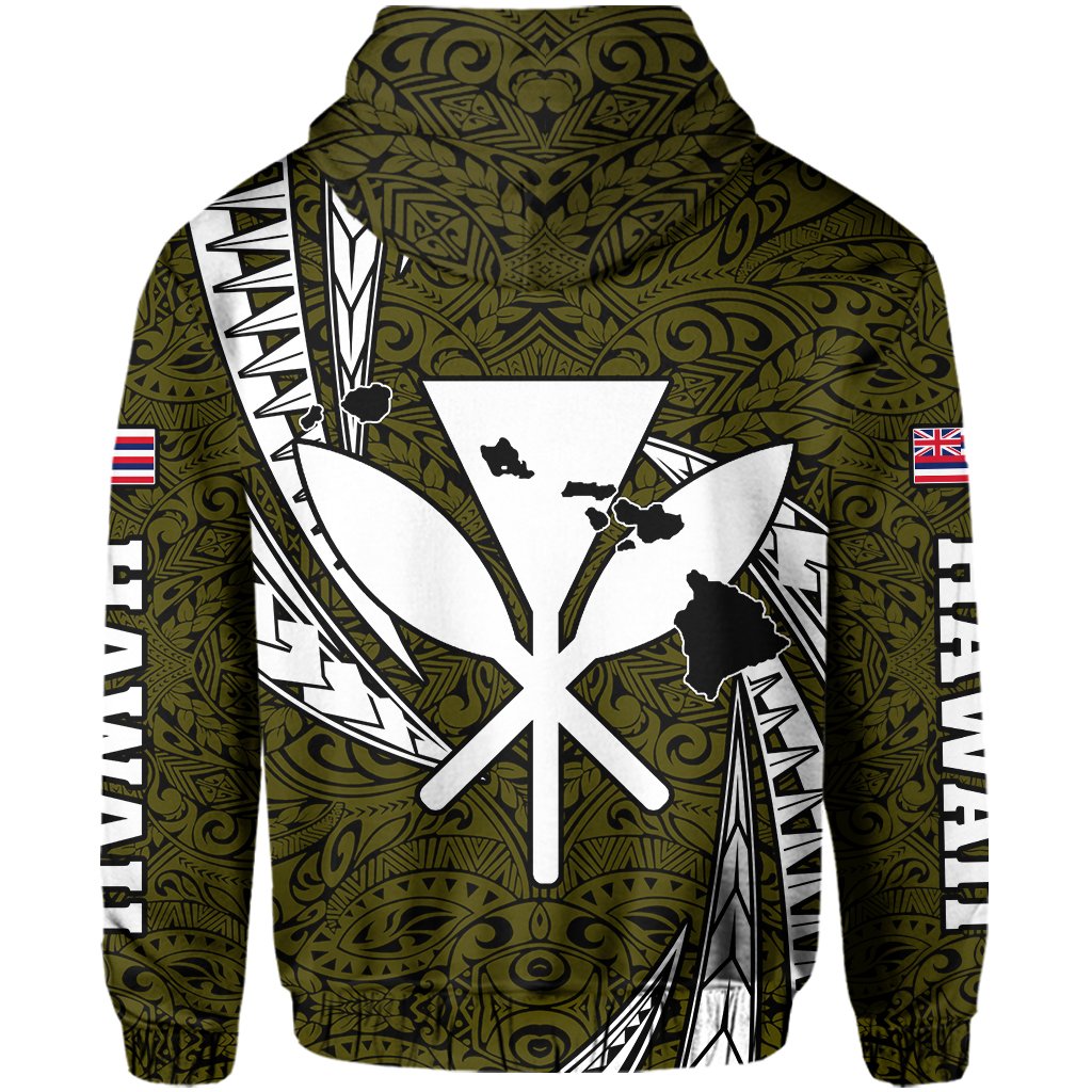 Polynesian King Culture Yellow Hoodie (Zip up) Mega Style - Polynesian Pride