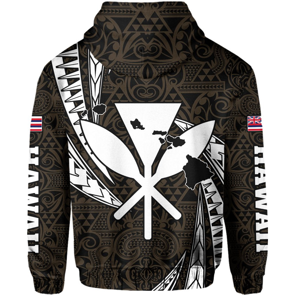 Polynesian King Kakau Turtle Gold Hoodie (Zip up) Mega Style - Polynesian Pride