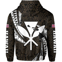Polynesian King Kakau Turtle Gold Hoodie (Zip up) Mega Style - Polynesian Pride