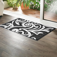 Polynesian Maori Ethnic Ornament Gray Hawaii Door Mat - Polynesian Pride