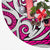 Polynesian Maori Ethnic Ornament Pink Tree Skirt - Polynesian Pride