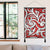 Polynesian Maori Ethnic Ornament Red Hanging Poster - AH Hanging Poster 50 x 75 cm Cotton And Linen - Polynesian Pride