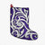 Polynesian Maori Ethnic Ornament Violet Christmas Stocking - Polynesian Pride