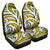 Polynesian Maori Ethnic Ornament Yellow Car Seat Cover Universal Fit Yellow - Polynesian Pride