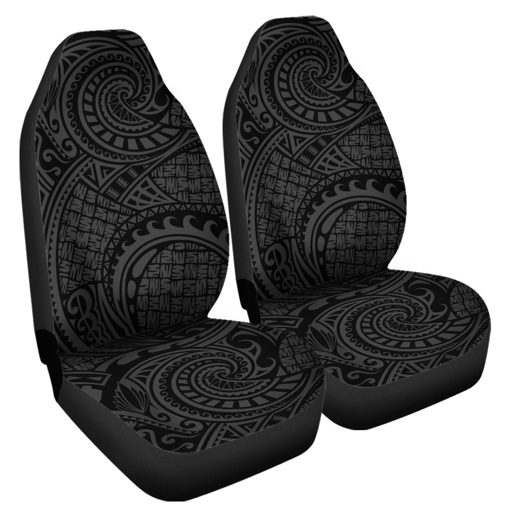 Polynesian Maori Lauhala Gray Car Seat Cover Universal Fit Gray - Polynesian Pride