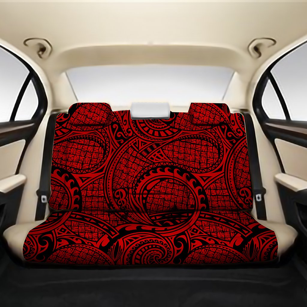 Polynesian Maori Lauhala Red Back Seat Cover One Size Red Back Car Seat Covers - Polynesian Pride