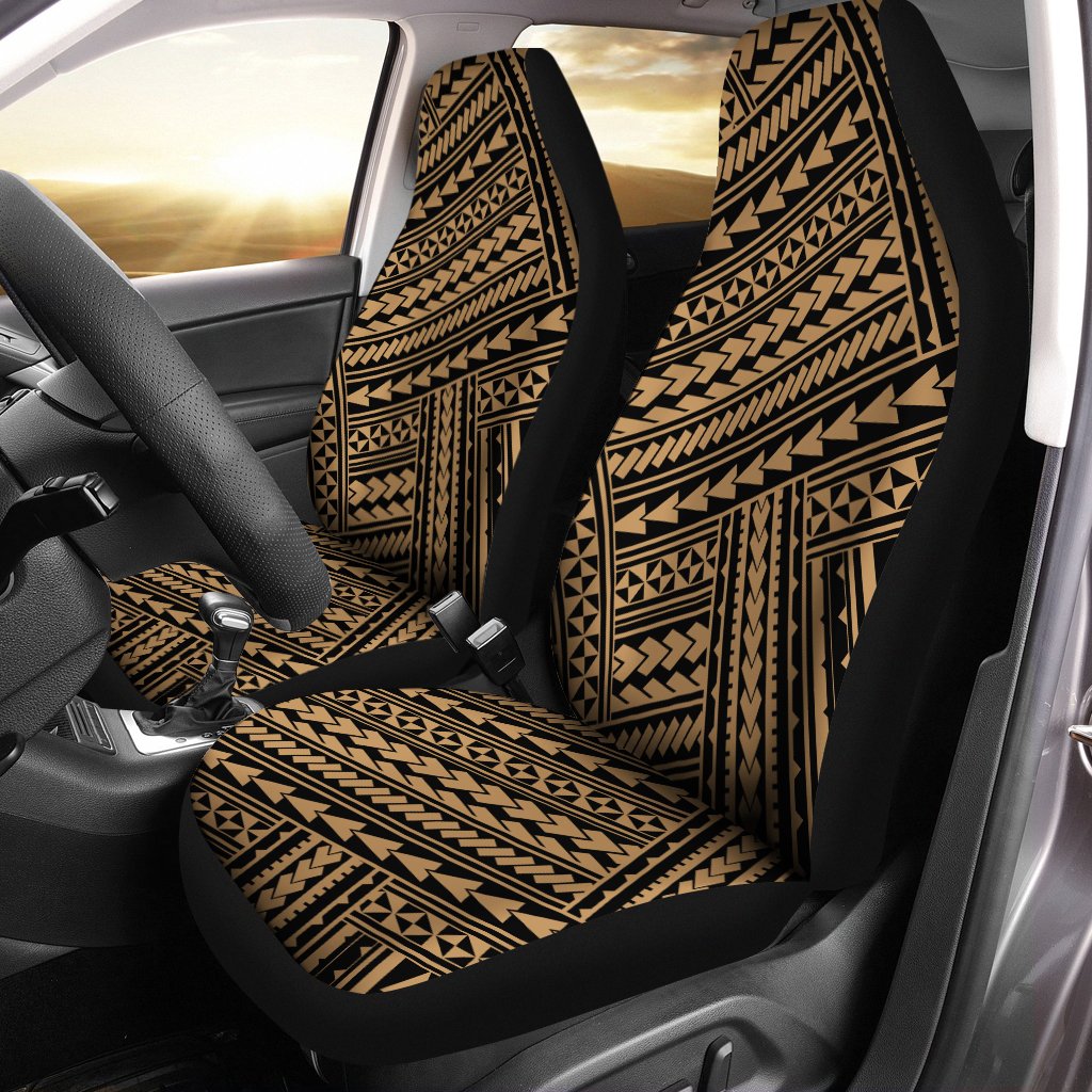 Polynesian Nation Gold Car Seat Cover - Polynesian Pride