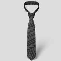 Polynesian Nation Gray Necktie - Polynesian Pride