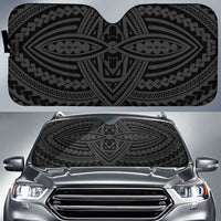 Polynesian Seamless Car Sun Shade Auto Sun Shade Universal Fit Gray - Polynesian Pride