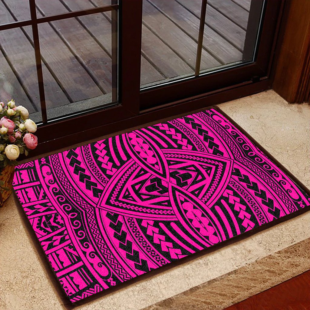 Polynesian Seamless Pink Hawaii Door Mat - Polynesian Pride