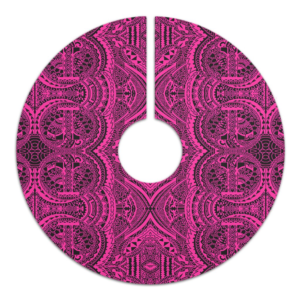 Polynesian Symmetry Pink Tree Skirt - Polynesian Pride