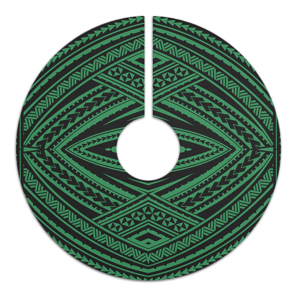 Polynesian Tatau Green Tree Skirt - Polynesian Pride