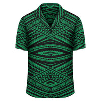 Polynesian Tatau Green Hawaiian Shirt - Polynesian Pride
