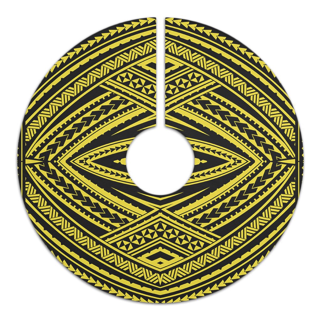 Polynesian Tatau Yellow Tree Skirt - Polynesian Pride