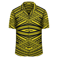 Polynesian Tatau Yellow Hawaiian Shirt - Polynesian Pride