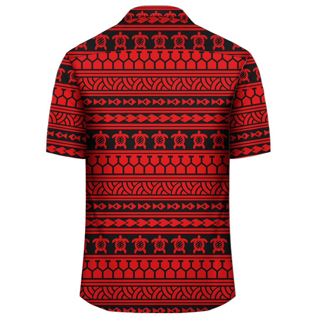 Polynesian Tattoo Tribal Red Hawaiian Shirt - Polynesian Pride