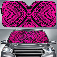 Polynesian Tradition Car Sun Shade Auto Sun Shade Universal Fit Pink - Polynesian Pride