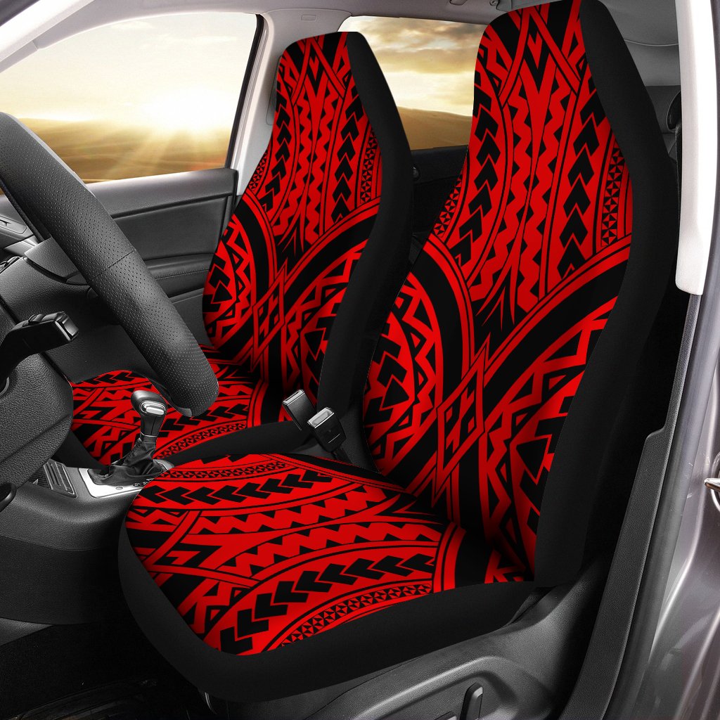 Polynesian Tradition Red Car Seat Cover - Polynesian Pride