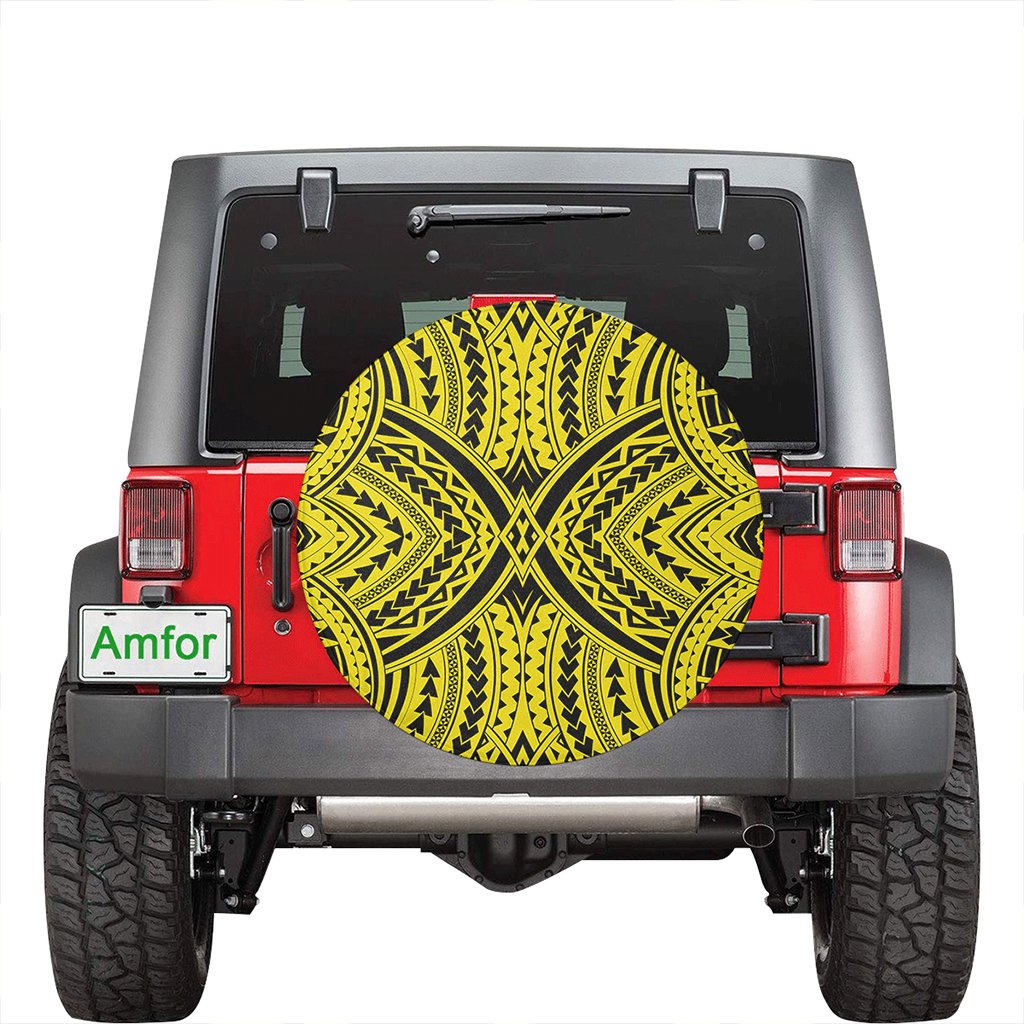 Polynesian Tradition Yellow Hawaii Spare Tire Cover - Polynesian Pride