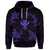 Custom Polynesian Turtle Hammerhead Shark Ray Kanaka Hawaii Hoodie Circle Purple - Polynesian Pride