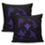 Polynesian Turtle Hammerhead Shark Ray Kanaka Hawaii Pillow Covers Circle Purple - AH - Polynesian Pride