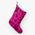 Polynesian Turtle Palm And Sea Pebbles Pink Christmas Stocking 26 X 42 cm Pink Christmas Stocking - Polynesian Pride