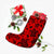 Polynesian Turtle Palm And Sea Pebbles Red Christmas Stocking - Polynesian Pride