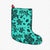 Polynesian Turtle Palm And Sea Pebbles Turquoise Christmas Stocking - Polynesian Pride