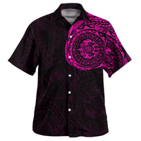 Polynesian Hawaiian Shirt - Polynesian Tattoo Style Version 2 Pink Pink - Polynesian Pride