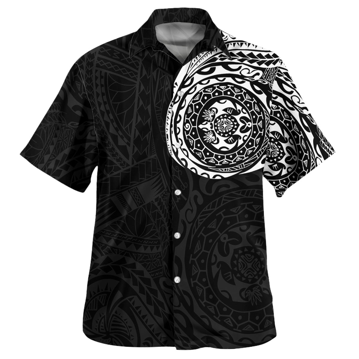 Polynesian Hawaiian Shirt - Polynesian Tattoo Style Version 2 White White - Polynesian Pride